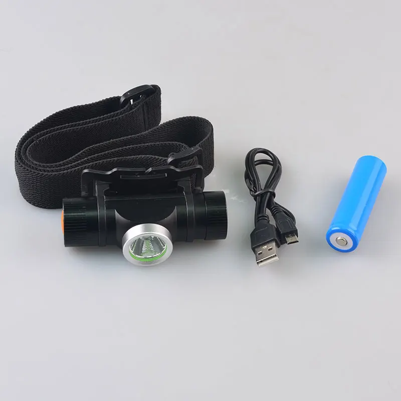 [ ] CREE XM-L2 T6 светодиодный USB Перезаряжаемый налобный фонарь 18650 головной фонарь для кемпинга светодиодный фонарик