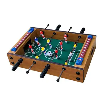 

Wodden Mini Tabletop Football Machine Portable Table Football Soccer Game Set For Adults Kids Interactive Indoor Funny Games