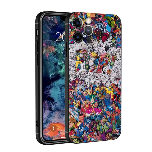 Phone Case For Apple iPhone 11 13 12 Pro Max 13 12 Mini XS max XR X 8 7 6s 6 Plus 7 8 6S 6 Fundas Retro Marvel Comic B09