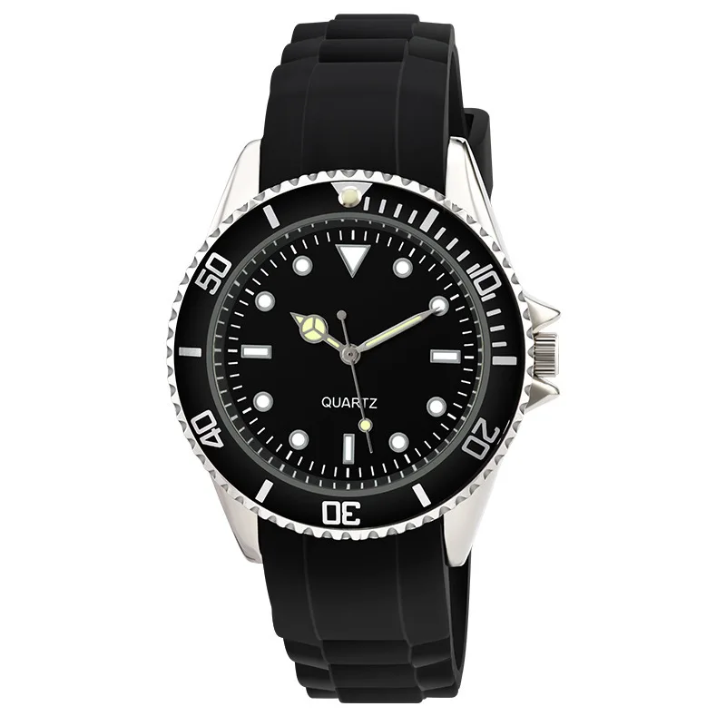 

Silica Gel Noctilucent Wrist Watch 2019 Waterproof Quartz Watch Can Rotating Wrist Watch More Function Motion Surface