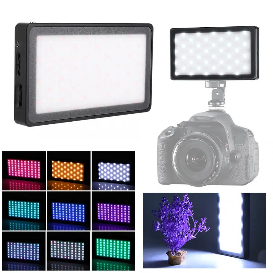 VBESTLIFE RGB светодиодный светильник для фотосъемки 2500-8500k 9 светильник с эффектом заполнения батареи