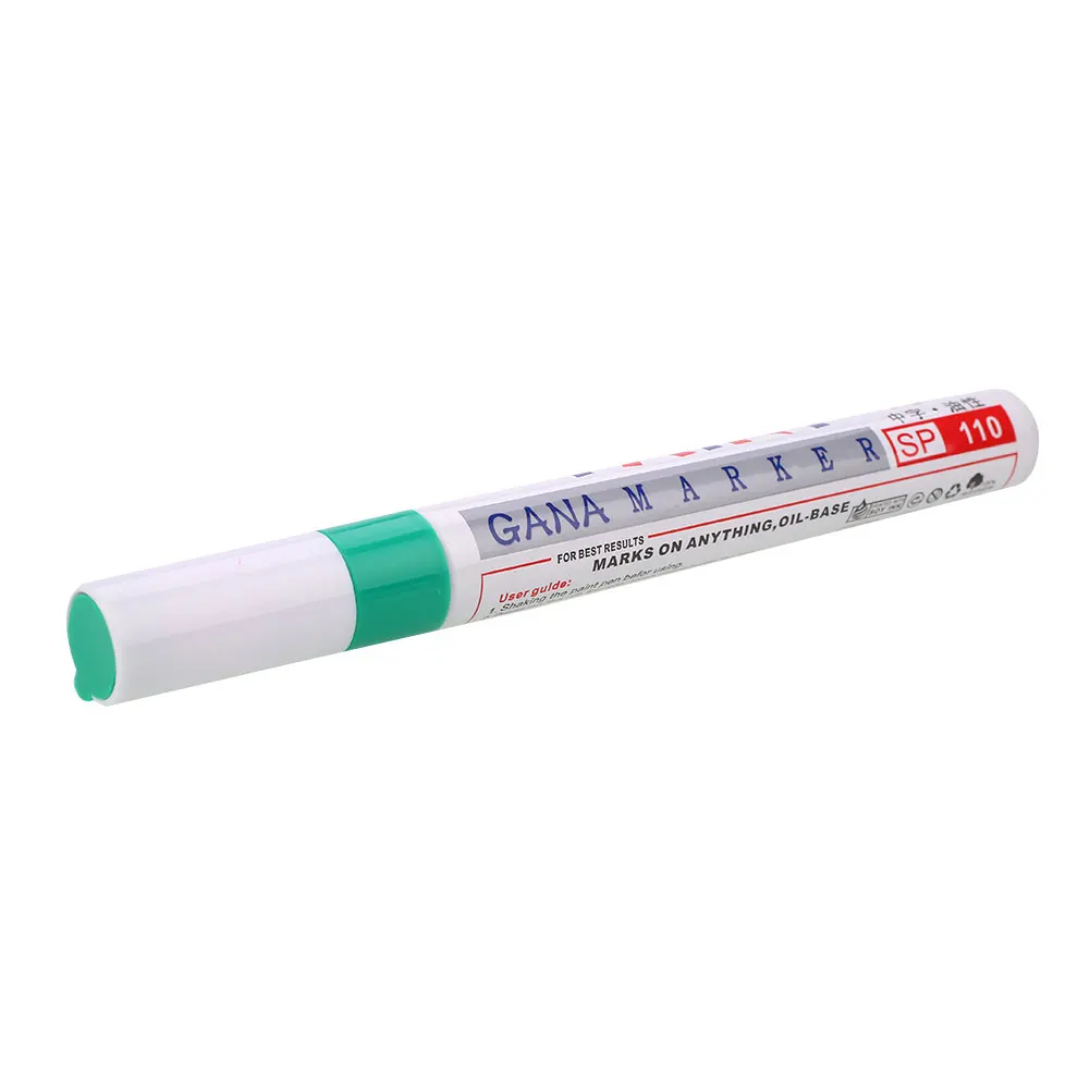 Протекторная резиновая ручка для ремонта царапин для автомобиля, Перманентная ручка для ремонта шин, маркер, водонепроницаемая Универсальная металлическая краска - Цвет: Green