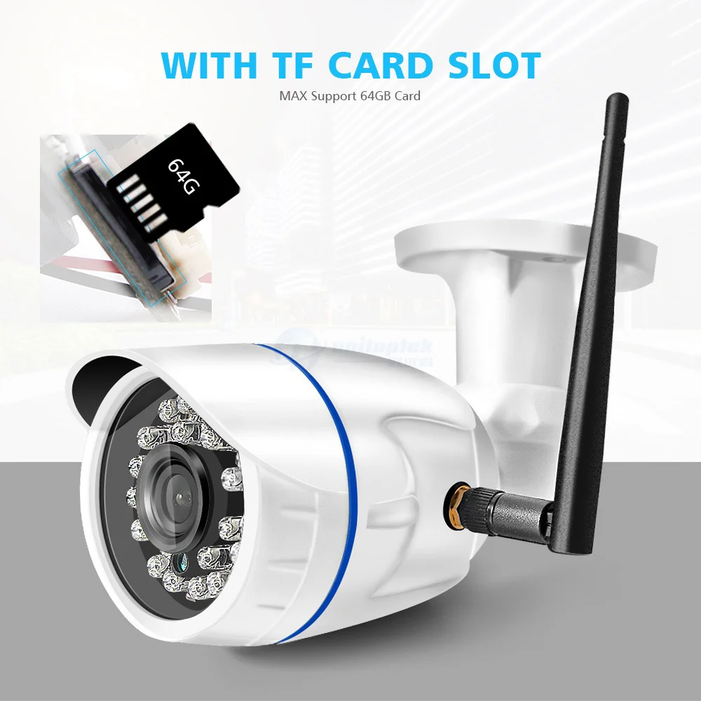 HD 720P 1080P Беспроводная ip-камера, Wi-Fi, уличная ONVIF CCTV видео, домашняя камера безопасности, цилиндрическая камера, TF слот для карт, приложение для ночного видения CamHi