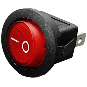 

12V 16A LED Bipolar Rocker Switch ON / OFF SPST for Auto Moto Boat - Red