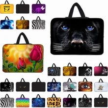 Модная 10 12 13 14 15 17 дюймов Портативная сумка для ноутбука с ручкой чехол для переноски противоударный чехол для Macbook acer sony Dell hp Chromebook