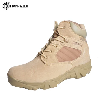 

Hiking Shoes Military Boots Trekking Camping Tactical Desert Combat Shoe Army Work Leather Hunting Boots Spring Autumn