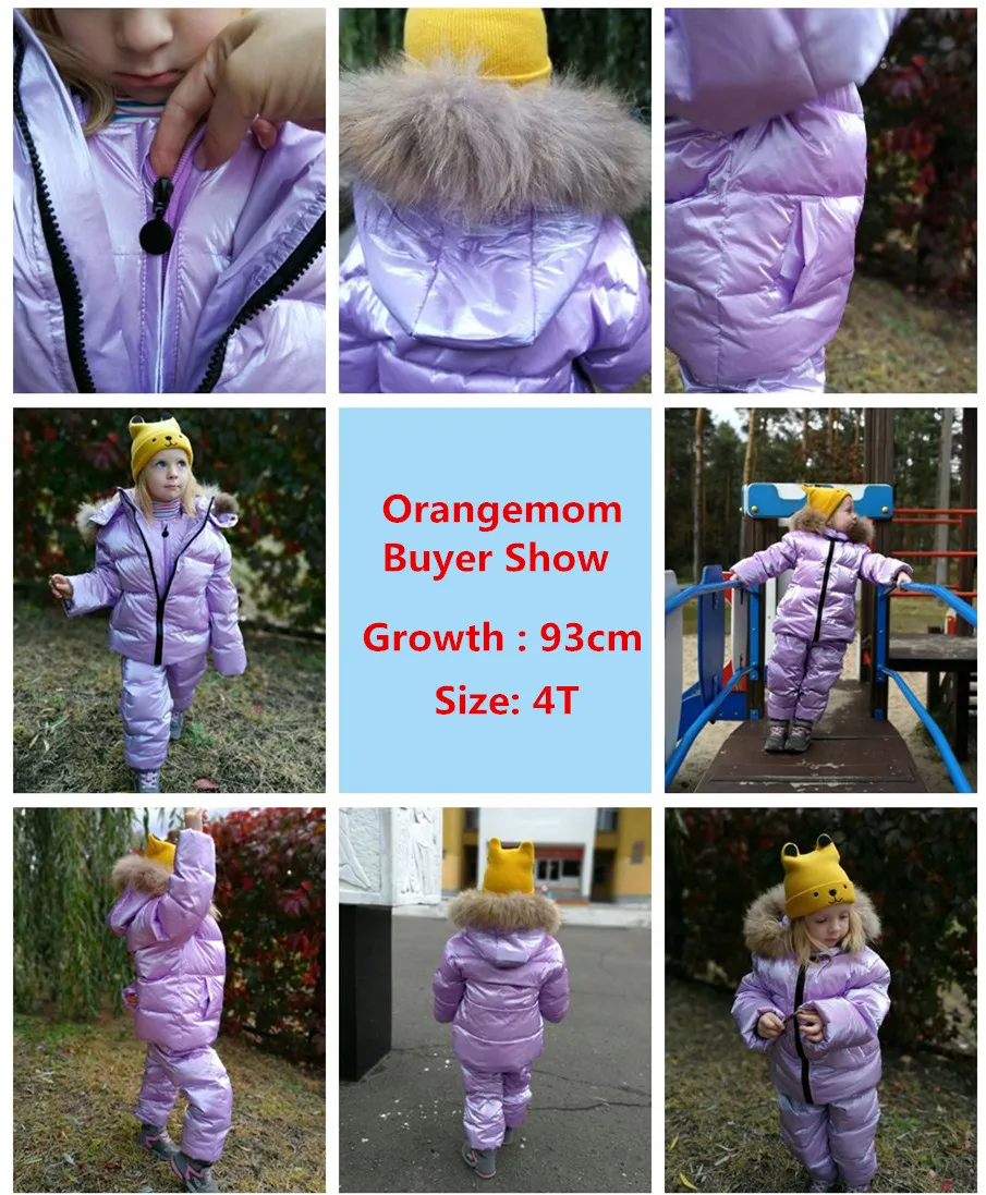 Orangemom brand jacket for girls coat 2-8 years Children's clothing for boys outerwear cute red snowsuit kids winter clothes