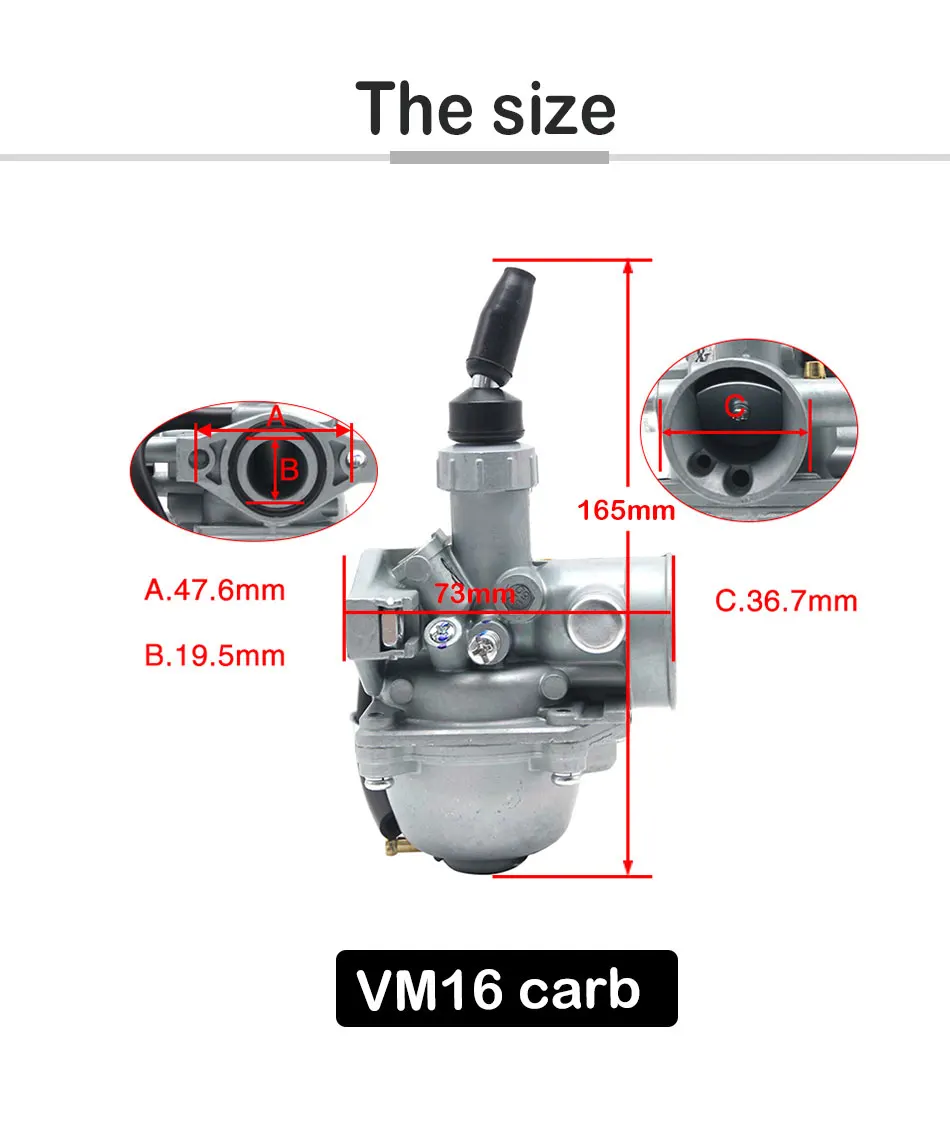 Alconstar Mikuni Карбюратор VM16 VM22 VM26 VM28 для 150cc 160cc 200cc 250cc двигатель YAMAHA DT125 CRF KLX TTR Dirt Pit Bike