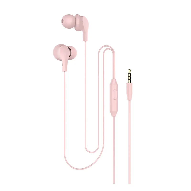 13D Stereo Bass Music Earphones Earbuds in ear Flat Mouth Headset Noise Reduction Earbuds With MIC for iPhoneHuaweiXiaoSamsung