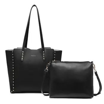 

Miss LuLu 2-in-1 Handbag A4 Large Capacity Shoulder Bag 360 ° Display Crossbady Bag LT1940
