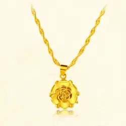 Цветок кулон xin shi jie ювелирные изделия большое количество благоприятно монета роскошный золотой цвет латунь на месте обработки
