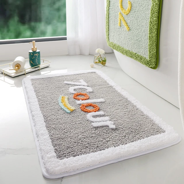 Non Slip Bath Mat, Bathroom Rug Absorbent Microfiber Shower Mat, Floor Mat  For Bath Kitchen Bedroom Bathtub, Non Slip Bath Mat Bathroom Rug Kitchen Fl