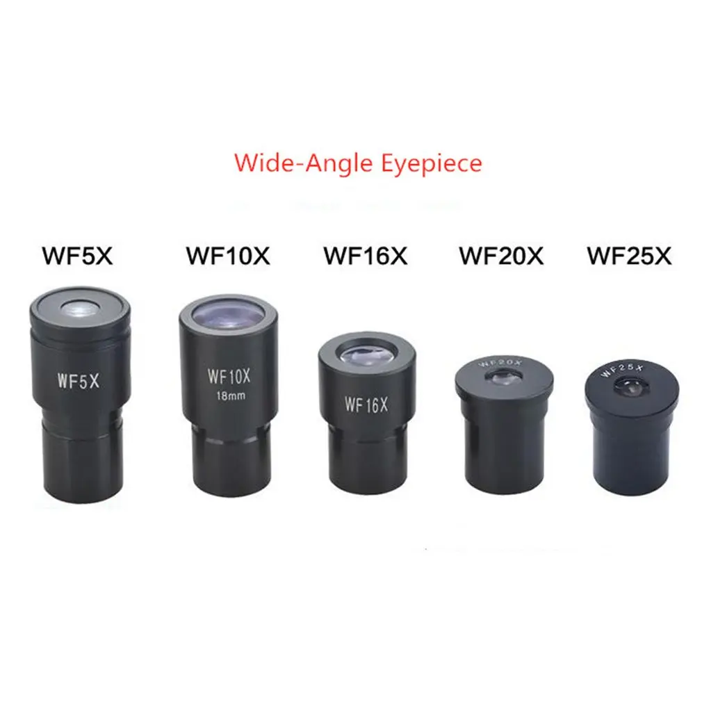 Окуляр биологического микроскопа WF5X/WF10X/WF16X/WF20X/WF25X Микроскоп Объектив Аксессуары широкоугольный объектив Монокулярные куляры