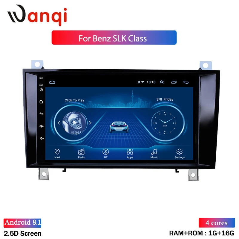 

Android 8.1 Car Gps Player For Mercedes Benz SLK R171 W171 2000 2001-2011 built-in Radio Video Navigation Bt Wifi NO dvd 1DIN