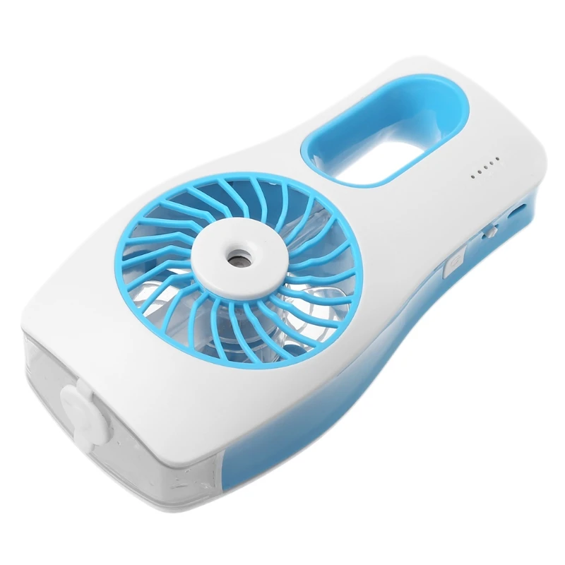 

USB Rechargeable Cooling Mist Maker Fan With Humidifier For Home Office Outdoor
