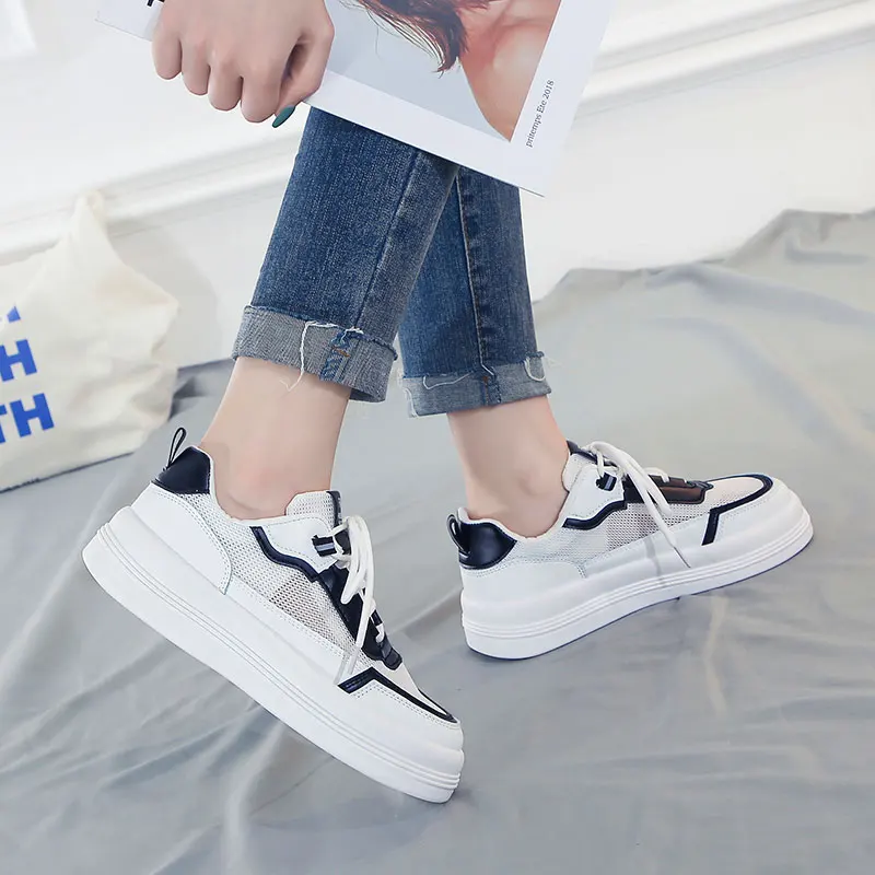Tenis Feminino Fashion Sneakers Mesh Light Woman Casual Breathble Women Vulcanized Shoes Sneaker Walking Flat Zapatillas Mujer