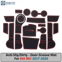 Для Kia Rio 4 X-Line RIO- резиновый коврик для двери коврик для ворот Нескользящие коврики Kia Rio Нескользящие Коврики для межкомнатных дверей
