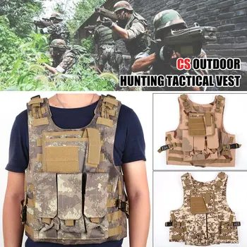 

Tactical Vest Durable Nylon 3 Colors Survive Sport Samp Outdoor Men'S Fashion Military Vest Armed Forces Protective Gear Combat