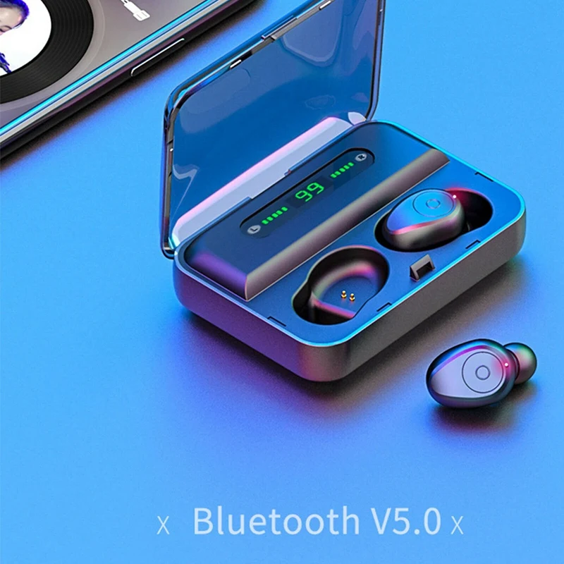 Беспроводные Bluetooth 5,0 стерео наушники спортивные наушники IP67 водонепроницаемая гарнитура