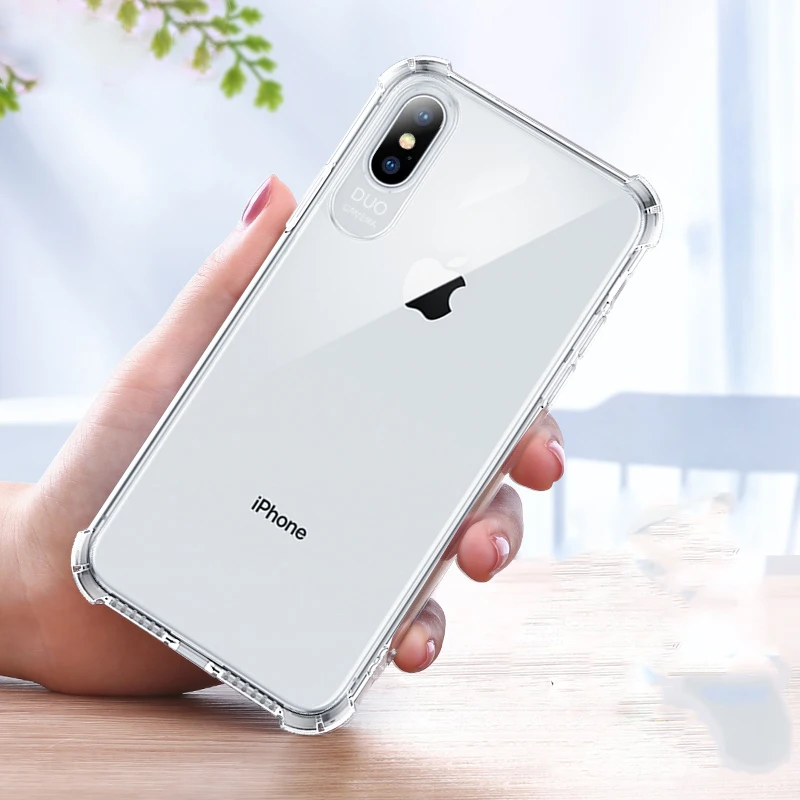 Прозрачный Ультратонкий чехол для iphone 7 8 6 S Plus 5 5S SE 2020 X XR XS Max 12 mini 11 Pro Мягкий