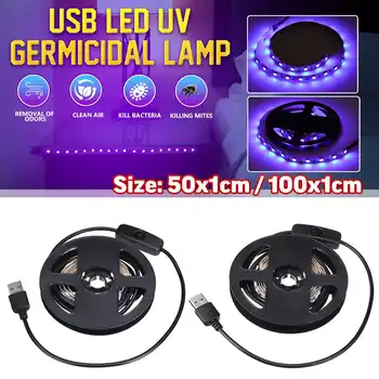 

UV LED Strip Light 5V SMD 5050 50cm/100cm 30/60LEDs Flexible USB Ultraviolet Light Stripes Waterproof