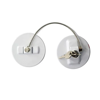 

Refrigerator Key Lock Door Safety Limit Lock with 2 Keys Keeps Out Kids and Snackers Drop Shipping