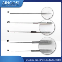 500 Pieces/Box Tattoo machine  microblading needles 1R Needle For Permanent Eyebrow tattoo and Lip Munsu Makeup Machine