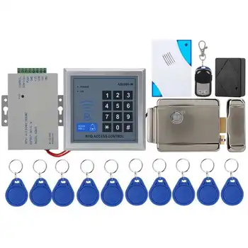 

smart sensor Door Access Control System Electric Lock Remote Control Doorbell Power Supply 10keyfobs AD2000M