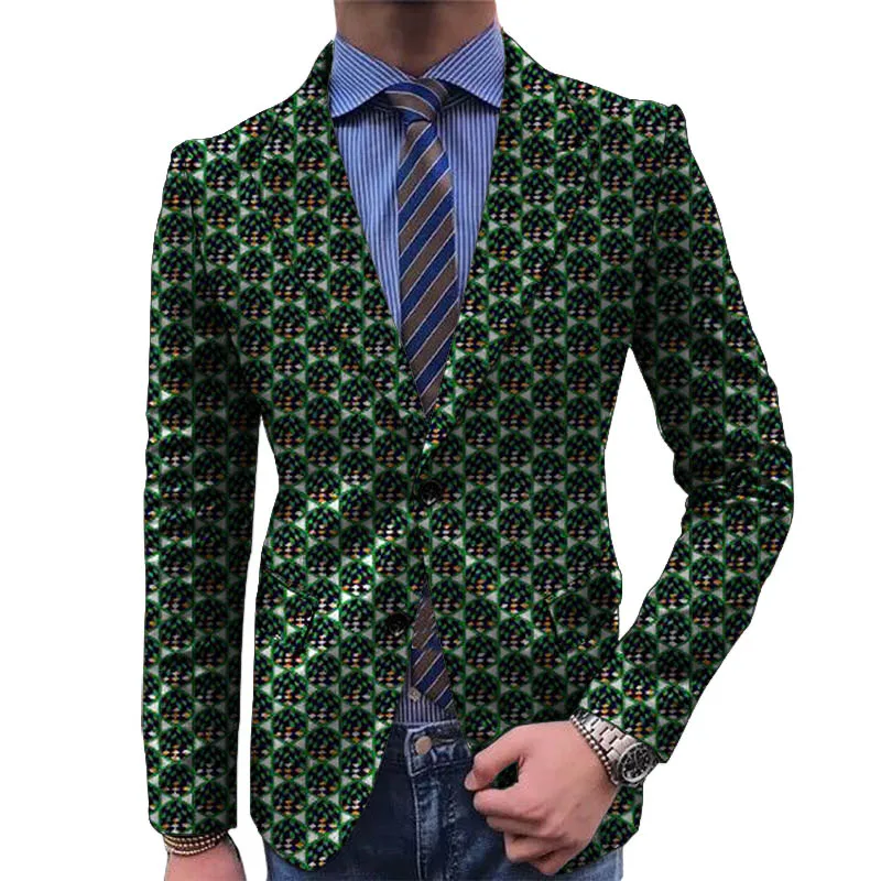 2021 African Print Men's Suit Jackets Male Blazers Nigerian Party Wedding Garments Customize Occasion Outfit | Тематическая