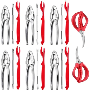 

Big deal 20Pcs Seafood Tools Crab Crackers Lobster Crackers and Picks Set Forks Nut Cracker Set Includes Seafood Scissors
