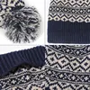 Winter Hats For Women To Keep Warm Pompoms Natural Knit Hat Women Beanie Cotton Fluffy Hat Hedging  Cap Variegated Plaid Cap New 3