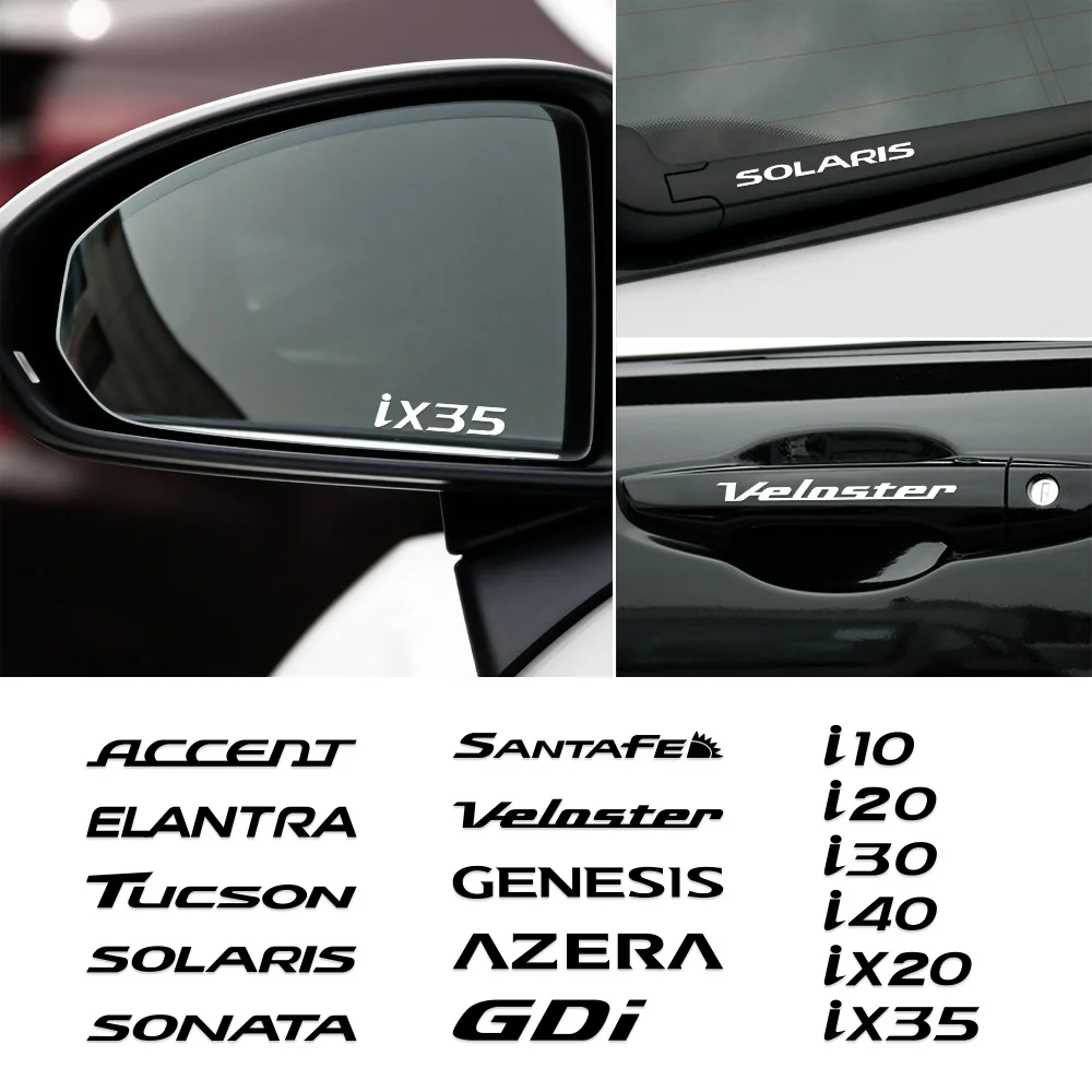 Car Door Handle Wiper Decor Sticker for Hyundai Tucson Solaris Accent Azera Elantra Sonata Santafe Veloster Genesis GDI i10 i20 |