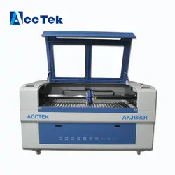 ЧПУ AccTek лазерный смешанный режущий станок AKJ1390H квадратный рельс и CW5200 охладитель воды