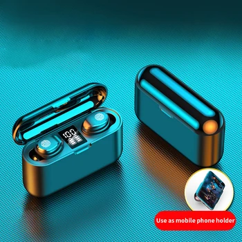 

Wosenglo F9 TWS Wireless Bluetooth Earphone5.0 Touch Earphones 9D Stereo Sport HiFi Music Waterproof LED Display Airbuds Headset