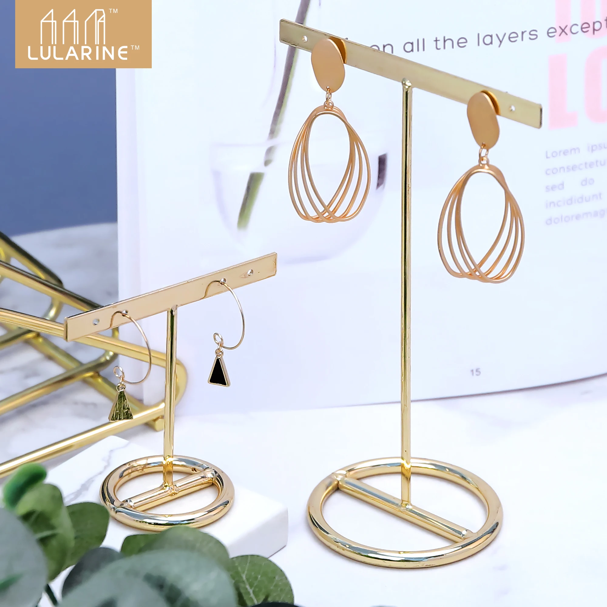 

1 Set Of 4 Metal Earrings Display Stand Store Dedicated Vertical Earring Stand Jewelry Stand Creative Jewelry Stand