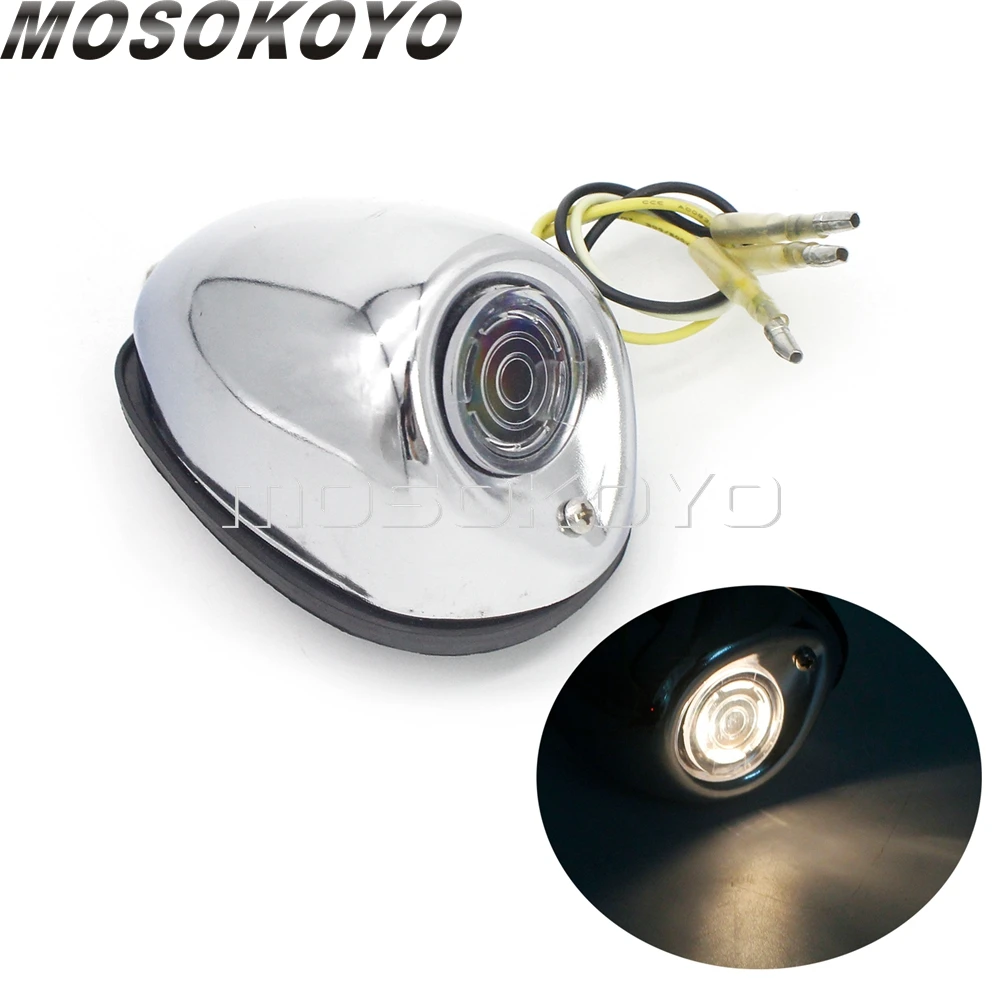 Chrome Sidecar Fender Light Tail Brake For Zundapp BMW M1 M1S M72 R12 R75 R61 R66 R71 K750 DB DS DBK KS750 KS |