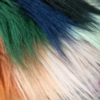 

Spot 80mm long hair rolling bundle artificial plush fabric toy wig clothing fabric