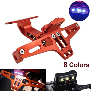 

2020 Motorcycle Rear License Plate Mount Holder Adjustable Angle License For Honda cbr 1100xx 1100 xx 929 VF750 VFR750 VFR800