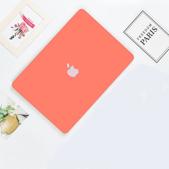 Coral orange Ультратонкий Кристальный/матовый чехол для Apple MacBook Air 13 13,3 A1932 11 12 New Pro 13 15 retina 15,4 чехол A2159 Жесткий Чехол для ноутбука - Цвет: Coral orange
