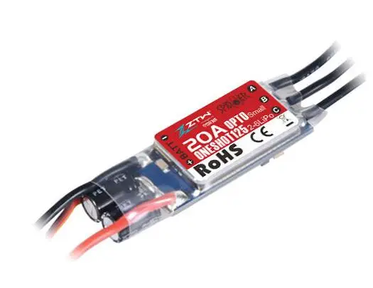 4pcs 20A OPTO small 4 шт. ZTW Spider Series 3-6S 12A 20A 30A 40A 50A 60A OPTO/OPTO Lite ESC-SimonK для многороторного самолета - Цвет: 4pcs 20A OPTO small