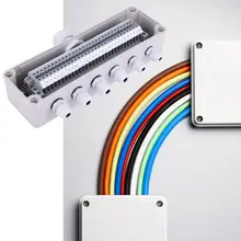 Водонепроницаемый Кабельный провод Соединительный элемент коробка Великобритании Тип Клеммная коробка 250x80x85 мм провод Соединительный элемент коробка