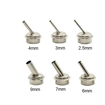 

1PCS 45 Degree Bent Curved Heat Nozzle 2.5/3/4/6/7/9/12mm Hot air Gun Nozzles for QUICK 861DW Soldering Station