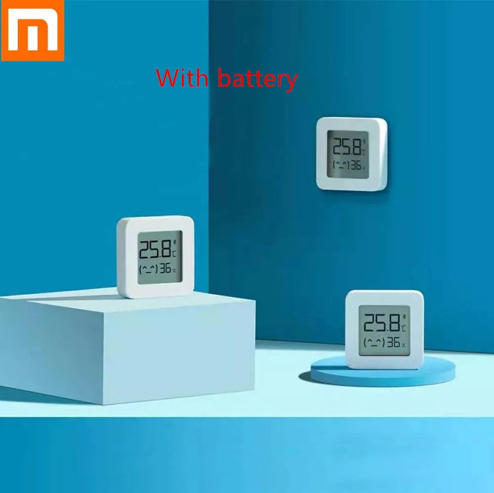  Умный Цифровой термометр Xiaomi 2 Mijia с ЖК-экраном, в наличии, Bluetooth, датчик температуры и влажности, измеритель влажности, приложение Mijia 