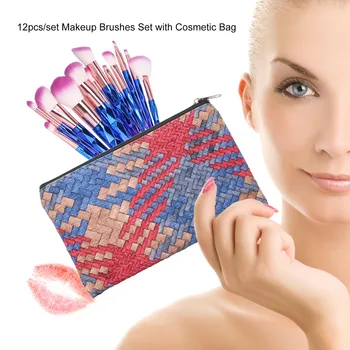 

12pcs/set Professional Makeup Brushes Set for Powder Blush Concealer Foundation Face Make up Tool Women Beauty Cosmetic Brushes