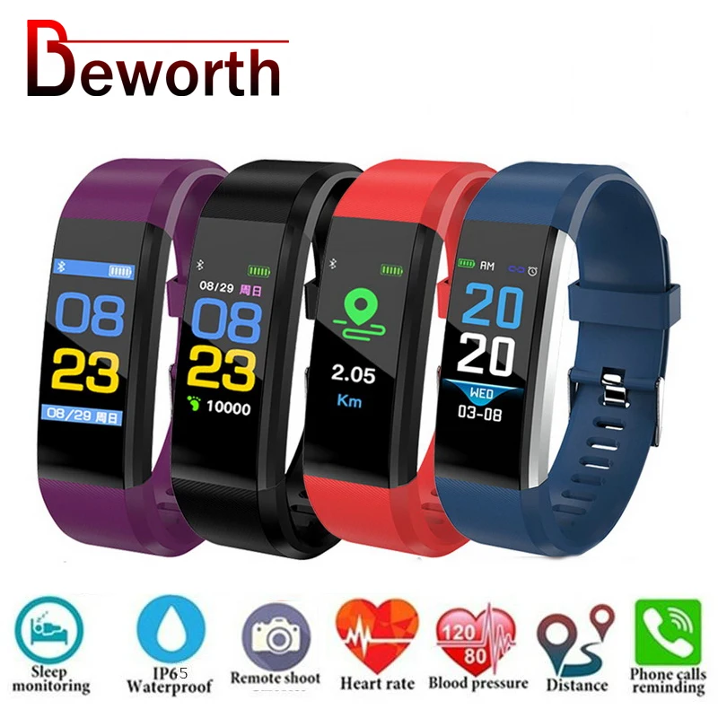 Смарт браслет 115 Plus с Bluetooth пульсометром тонометром фитнес трекером|bracelet fitness