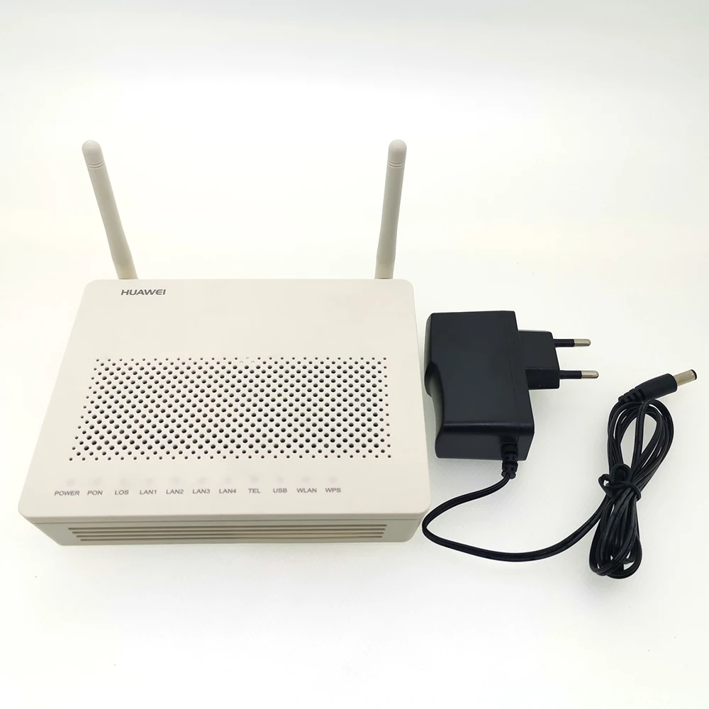 FTTH EPON ONU ONT HG8546M Echolife 4 Gigabit LAN TEL USB с wifi - Цвет: with power supply
