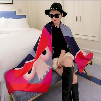 

2020new Korean CreativeColor monster imitation cashmere women's scarf personalized fashion warm shawl blanket scarf hijab scarf