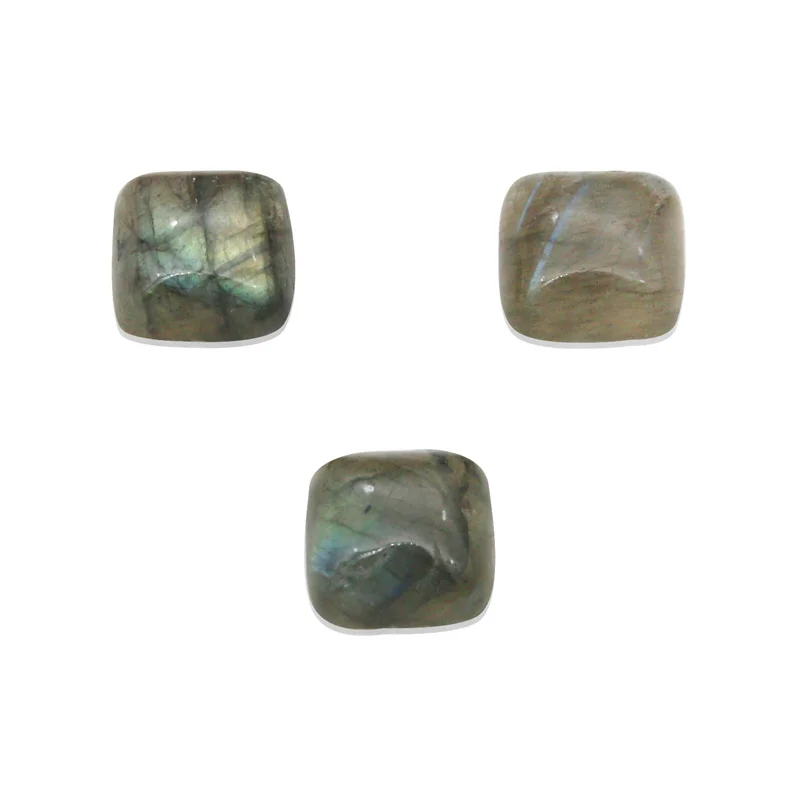 Faceted Labradorite Square Cushion 10mm Cabochon Faceted Labradorite Square Cushion 10mm Cabochon