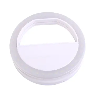 

Mobile Phone Clip Selfie LED Auto Flash For Cell Phone Smartphone Round Portable Selfie Flashlight Mini Camera Flashlight