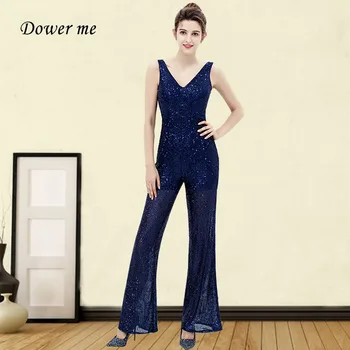 

Elegant Evening Dresses GDX252 Sparkling Sequins Formal Dress Sleeveless Navy Blue Long Evening Gowns 2020 Vestidos De Fiesta